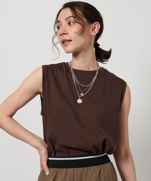 BEAUTY&YOUTH UNITED ARROWS（ビューティーアンドユースユナイテッドアローズ）の「ミックスチェーン コインネックレス-3WAY-（ネックレス・レディース・ゴールド/シルバー・FREE）」の5枚目の写真