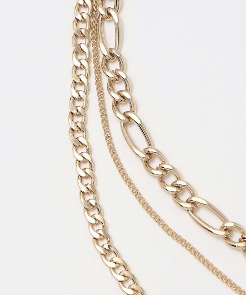 BEAUTY&YOUTH UNITED ARROWS（ビューティーアンドユースユナイテッドアローズ）の「ミックスチェーン コインネックレス-3WAY-（ネックレス・レディース・ゴールド/シルバー・FREE）」の7枚目の写真