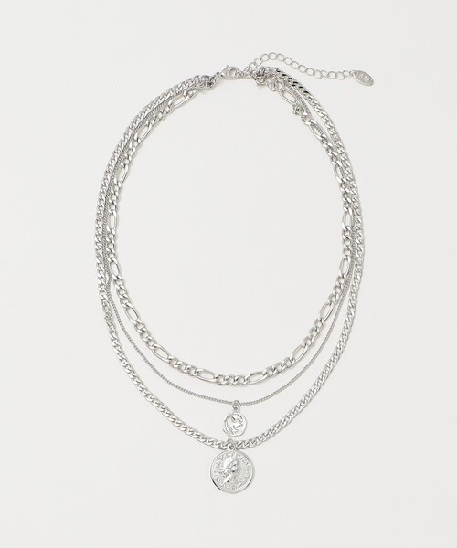 BEAUTY&YOUTH UNITED ARROWS（ビューティーアンドユースユナイテッドアローズ）の「ミックスチェーン コインネックレス-3WAY-（ネックレス・レディース・ゴールド/シルバー・FREE）」の14枚目の写真