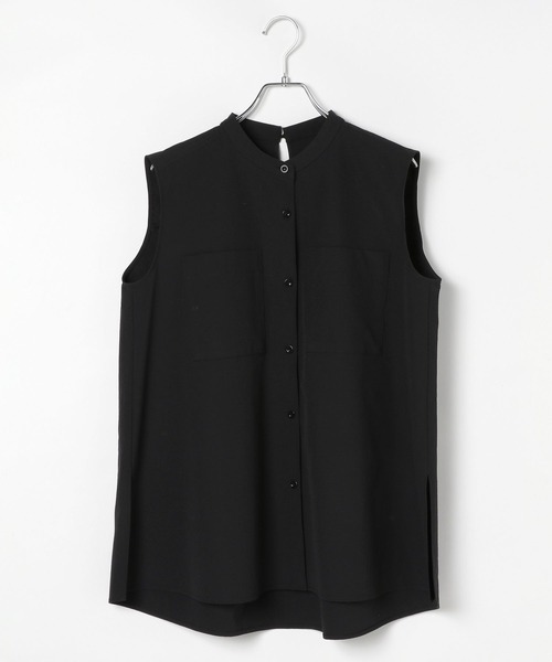 HEREIAM（ヘレイアム）の「【HEREIAM】接触冷感&イージーケア/COOLマテリアルノースリーブ（シャツ/ブラウス・レディース・ベージュ/ブラック/オフホワイト・FREE）」の20枚目の写真