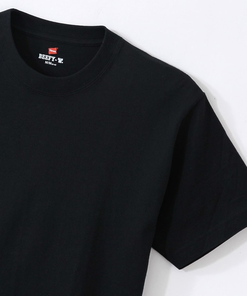 HANES（ヘインズ）の「Hanes/ヘインズ 2P BEEFY-T Tシャツ（Tシャツ/カットソー・メンズ・ネイビー/グレー/ブラック/ホワイト・XL/L/M/S）」の10枚目の写真