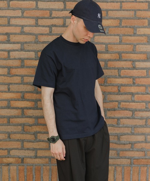 HANES（ヘインズ）の「Hanes/ヘインズ 2P BEEFY-T Tシャツ（Tシャツ/カットソー・メンズ・ネイビー/グレー/ブラック/ホワイト・XL/L/M/S）」の16枚目の写真