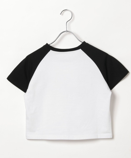 repipi armario(レピピ アルマリオ)の「【HOnOKAコラボ】ラグランTシャツ(Tシャツ/カットソー・キッズ・グリーン/ピンク/ホワイト・MEDIUM/LARGE)」の6枚目の写真