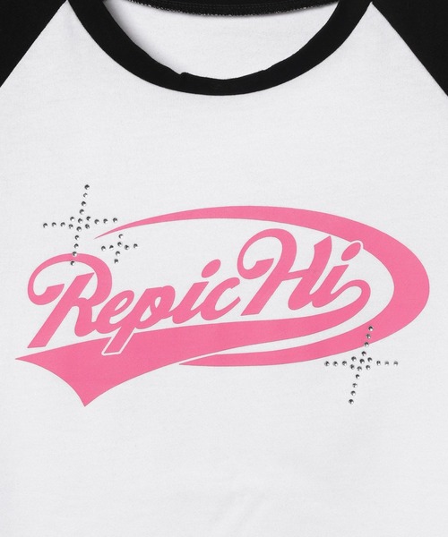 repipi armario(レピピ アルマリオ)の「【HOnOKAコラボ】ラグランTシャツ(Tシャツ/カットソー・キッズ・グリーン/ピンク/ホワイト・MEDIUM/LARGE)」の11枚目の写真