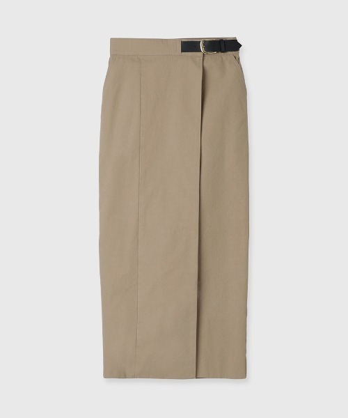 anuans ベルデッドチノタイトスカート 新品 ベルテッドチノタイトスカート(S BEIGE): スカートanuans