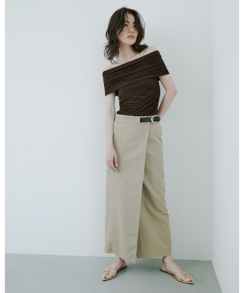 セール】ベルテッドチノタイトスカート（スカート）｜anuans（ア