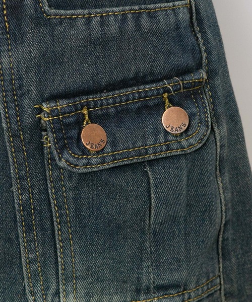 pumpkin port（パンプキンポート）の「デニム カーゴ インパン付ミニスカート（デニムスカート・レディース・ブラック/ネイビー・L/M/S）」の20枚目の写真