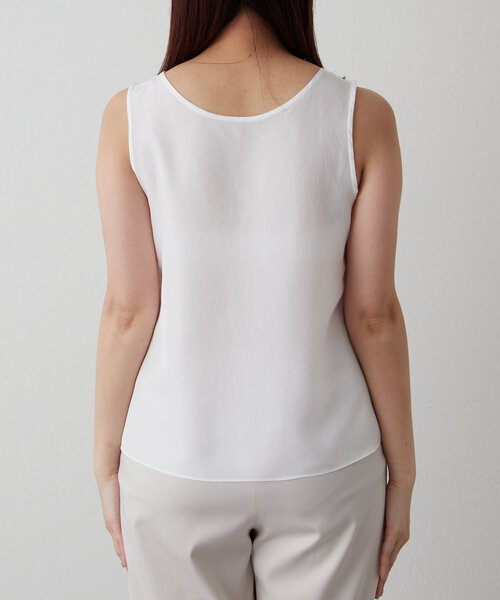 Drawing Numbers（ドローイング ナンバーズ）の「【Drawing Numbers】サテンタンクトップブラウス（シャツ/ブラウス・レディース・ブラック/ホワイト・38）」の20枚目の写真