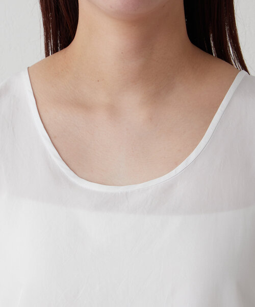 Drawing Numbers（ドローイング ナンバーズ）の「【Drawing Numbers】サテンタンクトップブラウス（シャツ/ブラウス・レディース・ブラック/ホワイト・38）」の21枚目の写真