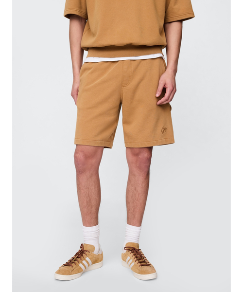GAP（ギャップ）の「ヘビーウェイト GAPロゴ カーペンター スウェットショートパンツ（その他パンツ・メンズ・ネイビー/ブラウン・M/L/S/XL/XS）」の3枚目の写真