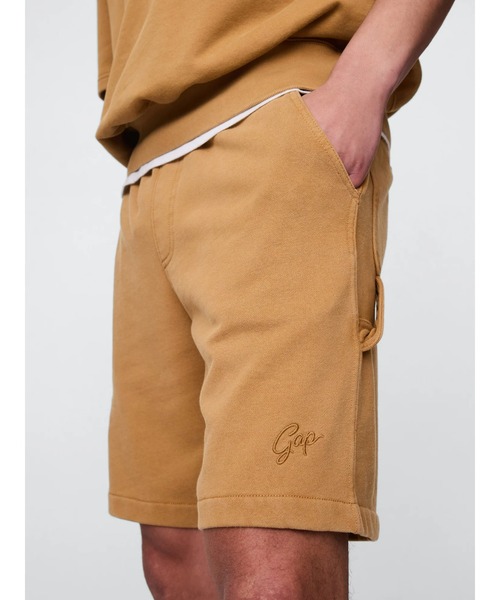 GAP（ギャップ）の「ヘビーウェイト GAPロゴ カーペンター スウェットショートパンツ（その他パンツ・メンズ・ネイビー/ブラウン・M/L/S/XL/XS）」の2枚目の写真