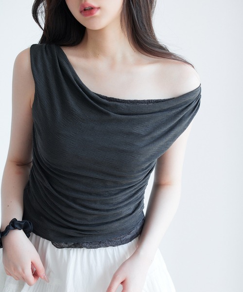 売れ筋商品|||ステラカラカシ カットソー トップス レディース Women's Linen Sleeveless In Line Top Sunset KOBE LETTUCE ノースリーブ ニット トップス レディース
