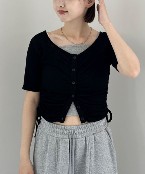 ARCHIVIOトップス サイズ38 aquagarage ニットタンクトップ レディース 太ストラップ 春 夏