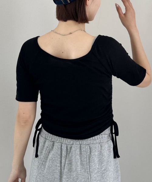 archives（アルシーヴ）の「レイヤードカットＳＥＴ　ＴＯＰＳ　５Ｓ（アンサンブル・レディース・イエロー/ピンク/ブラック/グレー・MEDIUM）」の15枚目の写真