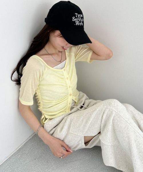 archives（アルシーヴ）の「レイヤードカットＳＥＴ　ＴＯＰＳ　５Ｓ（アンサンブル・レディース・イエロー/ピンク/ブラック/グレー・MEDIUM）」の22枚目の写真