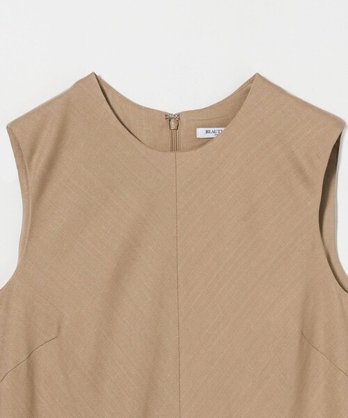 BEAUTY&YOUTH UNITED ARROWS（ビューティーアンドユースユナイテッドアローズ）の「麻ブレンド バイアス フレアワンピース（ワンピース・レディース・ネイビー/ベージュ・S/M）」の14枚目の写真