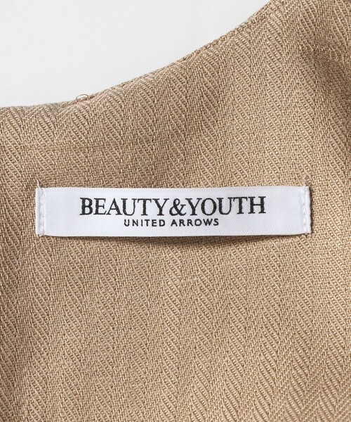 BEAUTY&YOUTH UNITED ARROWS（ビューティーアンドユースユナイテッドアローズ）の「麻ブレンド バイアス フレアワンピース（ワンピース・レディース・ネイビー/ベージュ・S/M）」の22枚目の写真
