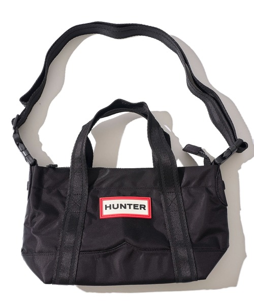 HUNTER ナイロン ミニトートバッグ　ブラック　新品未使用今日だけセール HUNTER ナイロン ミニトートバッグ ブラック 新品未使用今日だけ