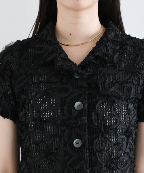 RAGEBLUE（レイジブルー）の「〈セットアップ対応〉アソートコンパクトスリムシャツ（シャツ/ブラウス・レディース・ブラック/ベージュ・FREE）」の19枚目の写真