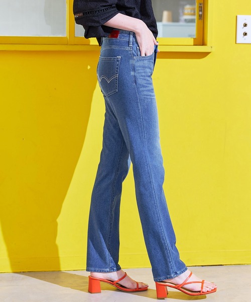 EDWIN(エドウィン)の「EDWIN LADIES ジャージーズ COOL スリムストレートデニムパンツ【涼】【速乾/ドライタッチ/蒸れにくい/軽量/夏用】(デニムパンツ・レディース・ライトインディゴブルー/ダークインディゴブルー・MEDIUM/X-SMALL/SMALL/LARGE)」の17枚目の写真