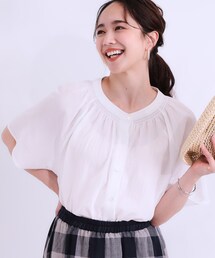 SHOO・LA・RUE | 体型カバーも叶う 大人上品なコットンボイルブラウス(シャツ/ブラウス)