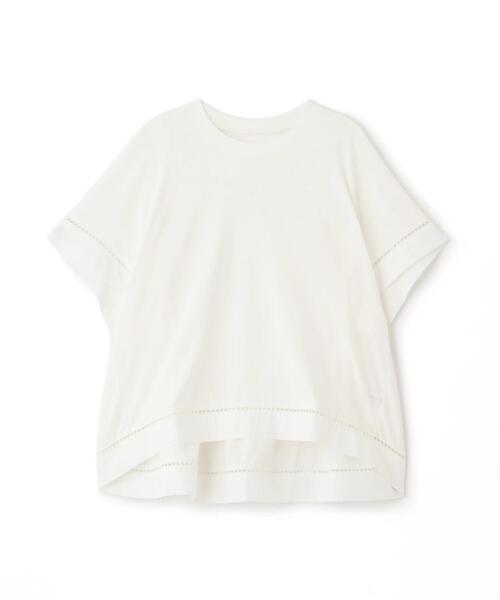 セール】◇布帛ドッキング半袖プルオーバー（Tシャツ/カットソー