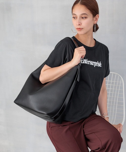 HEREIAM（ヘレイアム）の「【HEREIAM】ワンハンドルトートBAG（トートバッグ・レディース・ブラック/バーガンディー/ダークブラウン・FREE）」の7枚目の写真