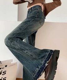 レトロ」に該当するパンツ（フレア・ブーツカット）ファッション