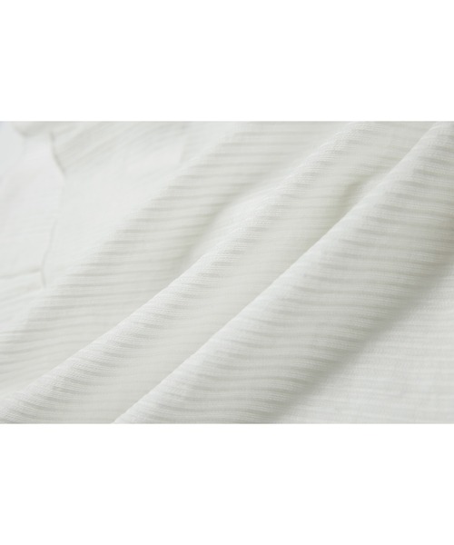 tageechita（タジチタ）の「【tageechita】リヨセル混 シアーストライプ ノースリーブカーディガン（シャツ/ブラウス・レディース・ブラック/ホワイト・S/M/L）」の18枚目の写真