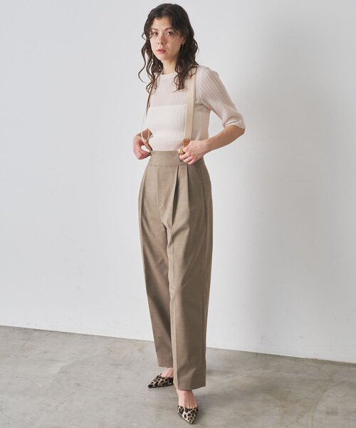 Whim Gazette（ウィムガゼット）の「プリーツハーフスリーブプルオーバー（Tシャツ/カットソー・レディース・ブラック/アイボリー・FREE）」の22枚目の写真