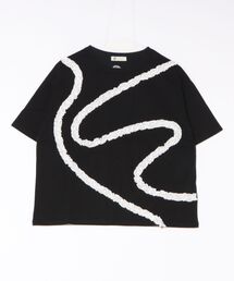 (BD)【BARNDOOR】レース素材 フリル ウェーブ Tシャツ