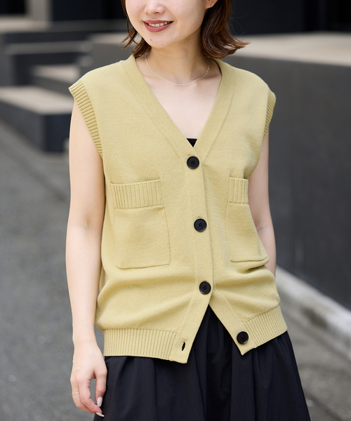 裕*様 SLOBE IENA ベスト SLOBE IENA｜《追加予約》ダブルフェイスニットベスト | Rakuten