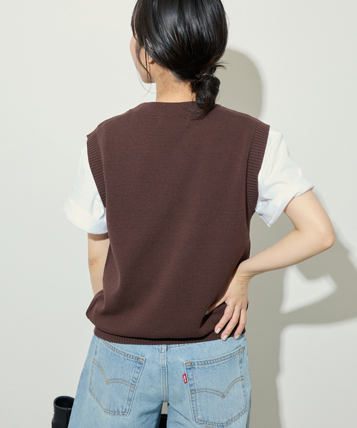 IENA SLOBE＊JQベスト SLOBE IENA｜《追加予約》ダブルフェイスニットベスト | Rakuten