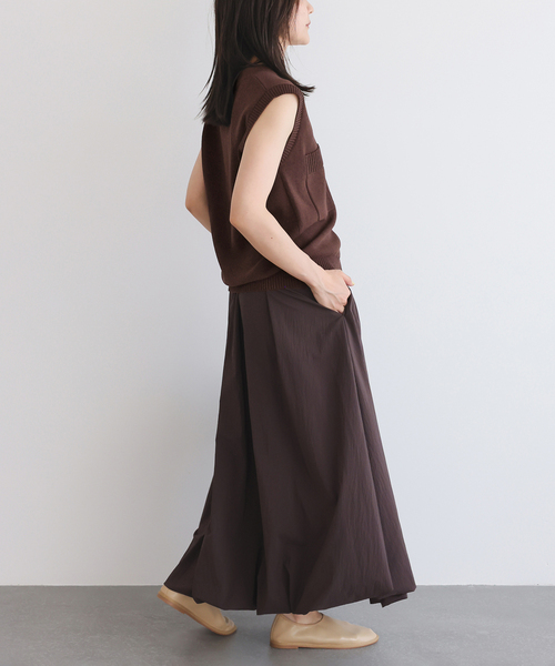 新品 スローブ イエナ SLOBE IENA P/NPタフタダウンベスト ダブルポケットニットベスト（ベスト）｜SLOBE IENA
