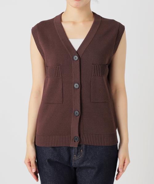 SLOBE IENA（スローブイエナ）の「ダブルポケットニットベスト（ベスト