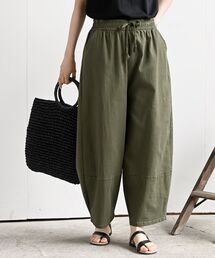 【古着】タマキニイメ タルンパンツ コットンチェック柄サルエルパンツ グリーン tarun pants | tamaki niime