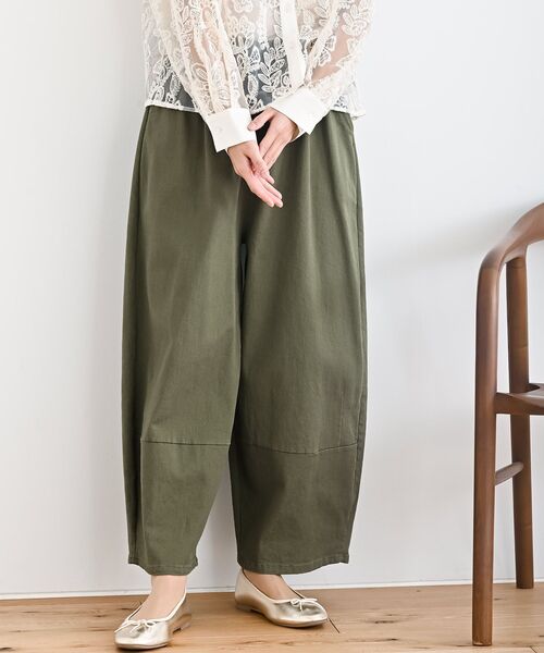 rps（アールピーエス）の「コットンサルエルパンツ（その他パンツ・レディース・アイボリー/ブラック/ベージュ/カーキ・フリー）」の4枚目の写真