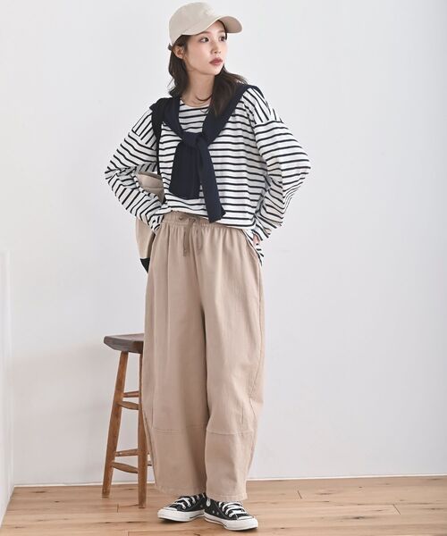 rps（アールピーエス）の「コットンサルエルパンツ（その他パンツ・レディース・アイボリー/ブラック/ベージュ/カーキ・フリー）」の11枚目の写真