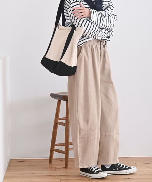 rps（アールピーエス）の「コットンサルエルパンツ（その他パンツ・レディース・アイボリー/ブラック/ベージュ/カーキ・フリー）」の12枚目の写真