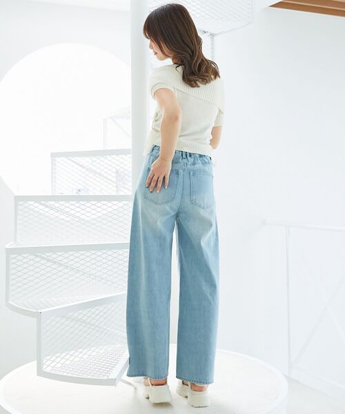 MAJESTIC LEGON(マジェスティックレゴン)の「トキメキデニム(デニムパンツ・レディース・サックスブルー/ピンク・SMALL/MEDIUM/LARGE)」の10枚目の写真