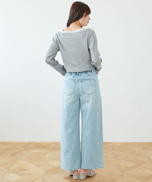 MAJESTIC LEGON(マジェスティックレゴン)の「トキメキデニム(デニムパンツ・レディース・サックスブルー/ピンク・SMALL/MEDIUM/LARGE)」の17枚目の写真