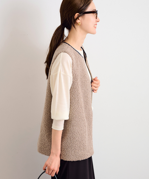 セール】≪追加 / 手洗い可能≫ボアベスト（その他アウター