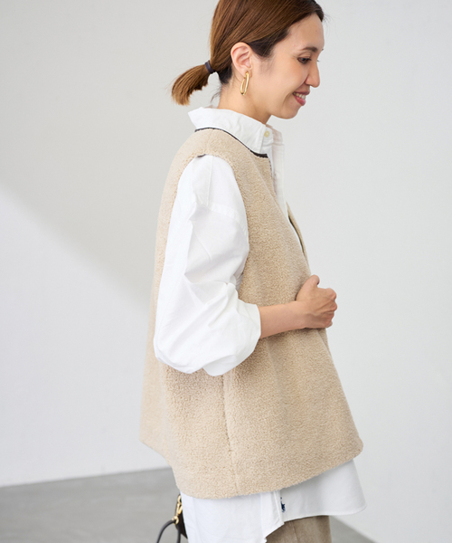 Framework【24AW】手洗い可能 ボアベスト ≪追加 / 手洗い可能≫ボアベスト（その他アウター）｜FRAMeWORK