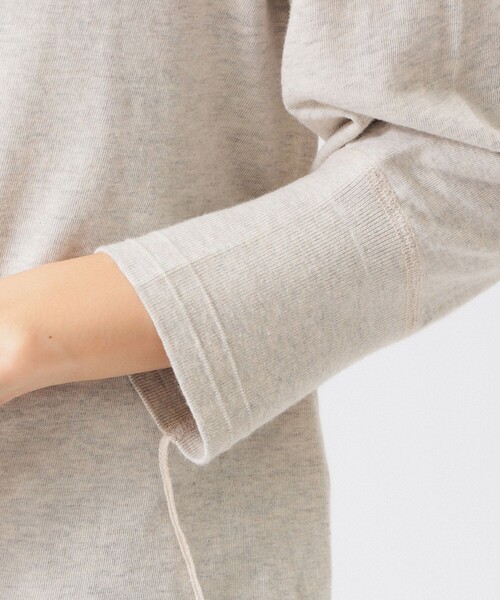 Healthknit（ヘルスニット）の「【別注】Healthknit / BB ヘンリーネック Tシャツ ７分袖（Tシャツ/カットソー・レディース・ナチュラル/ブラック系その他4・ONE SIZE）」の4枚目の写真