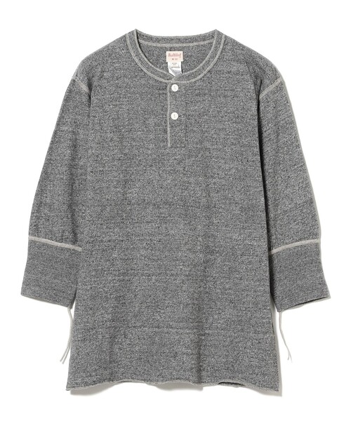 Healthknit（ヘルスニット）の「【別注】Healthknit / BB ヘンリーネック Tシャツ ７分袖（Tシャツ/カットソー・レディース・ナチュラル/ブラック系その他4・ONE SIZE）」の10枚目の写真