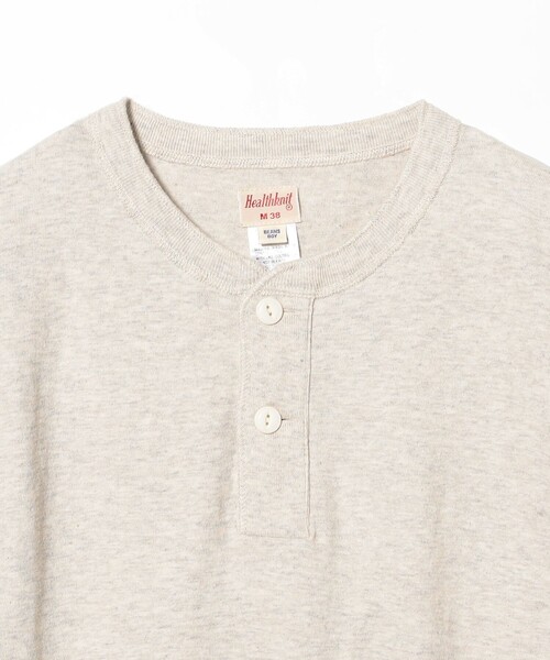Healthknit（ヘルスニット）の「【別注】Healthknit / BB ヘンリーネック Tシャツ ７分袖（Tシャツ/カットソー・レディース・ナチュラル/ブラック系その他4・ONE SIZE）」の14枚目の写真