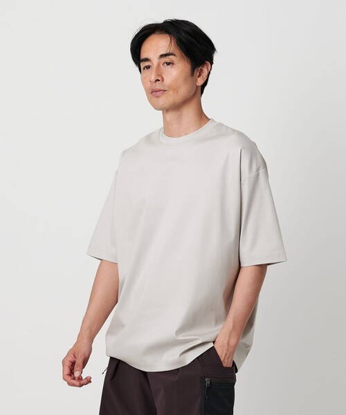スーパークール クルーネック カットソー -接触冷感 抗菌・防臭