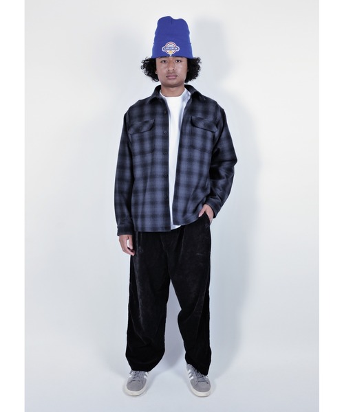 APPLEBUM(アップルバム)の「Nel Shirt Jacket(シャツ/ブラウス・メンズ・グレー/ブラウン・MEDIUM/LARGE/X-LARGE)」の6枚目の写真