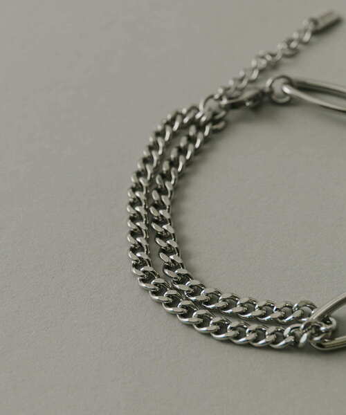 SMELLY（スメリー）の「ステンレスオーバルチェーンコンビブレスレット（ブレスレット・メンズ・シルバー・-）」の2枚目の写真