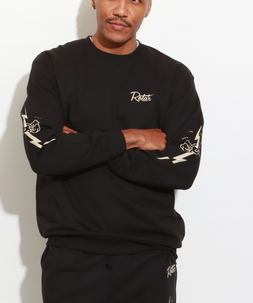 ROTAR(ローター)の「RT Ligtning SWEAT(スウェット・メンズ・サンドベージュ/ホワイト/ブラック/ミックスグレー・X-LARGE/LARGE/MEDIUM/SMALL)」の2枚目の写真